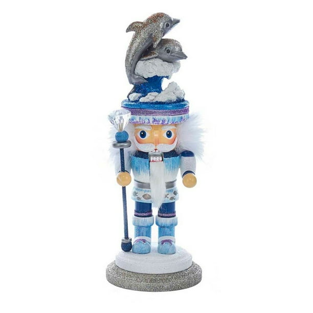 12-Inch Kurt Adler Hollywood Dolphin Nutcracker 12-Inch Kurt Adler Hollywood Dolphin Nutcracker